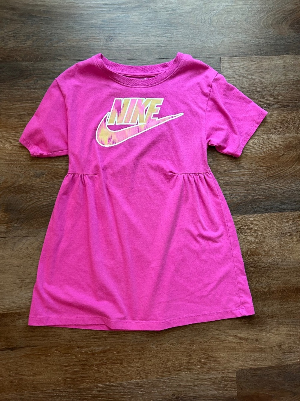 Nike Pink Graphic Dress Girls Size Small